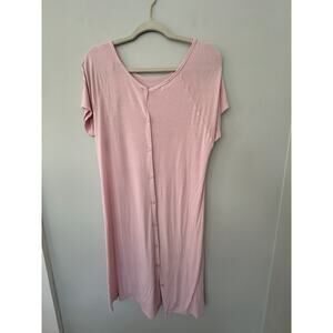 Womens Delivery/Labor/Maternity/Nursing Nightgown Pregnancy Gown for Hospital S